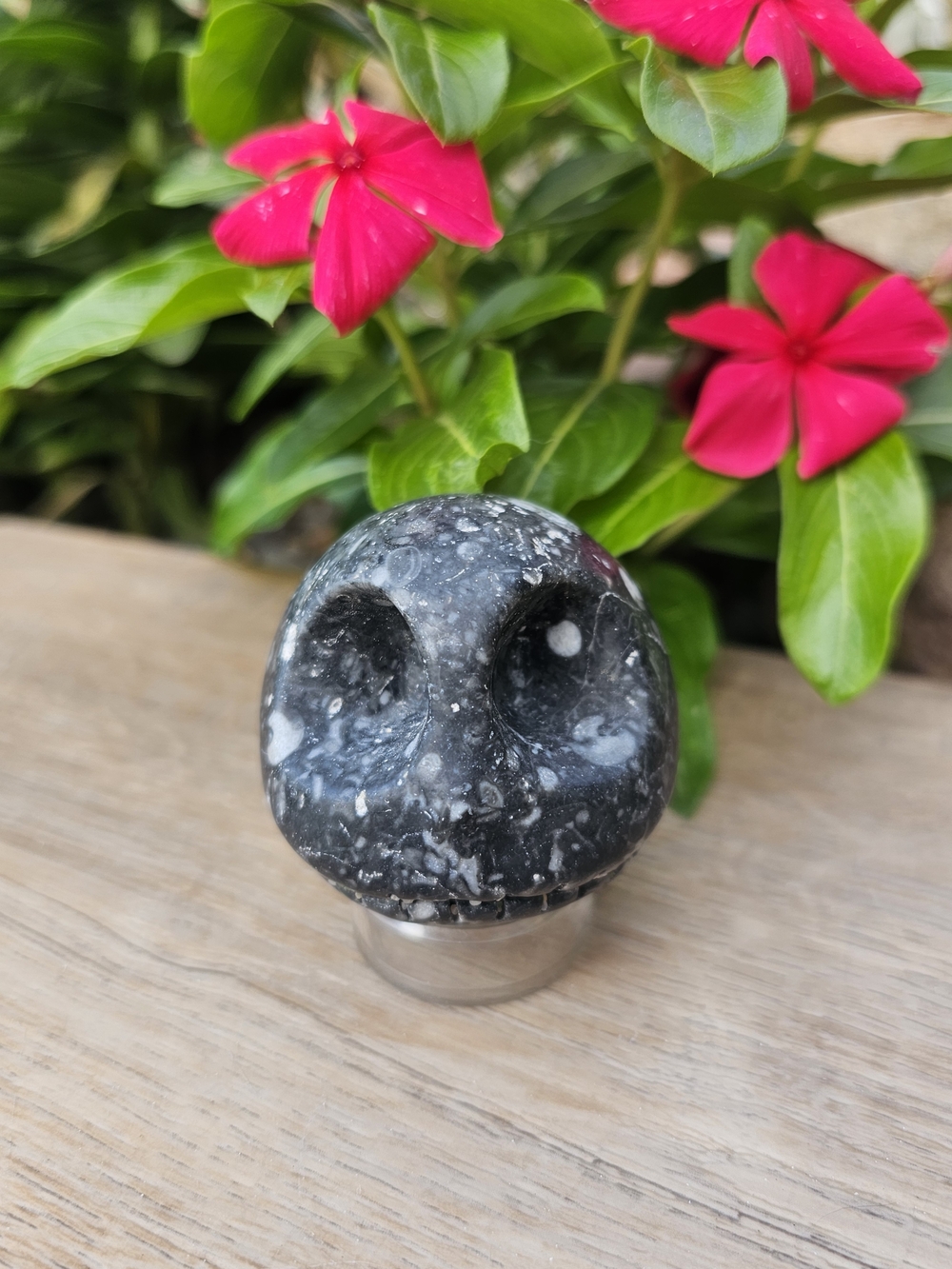Guinea Fowl Jasper Crystal Jack Skellington - Skully